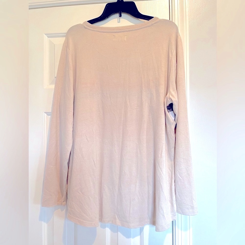Maurice’s 24/7 contrast stripes pullover long sleeve shirt women’s XXL - Picture 2 of 3